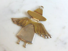 Load image into Gallery viewer, Womens Vintage Estate Sterling Silver Angel Pendant 6.1g E5722
