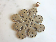 Load image into Gallery viewer, Womens Vintage Estate Sterling Silver Multi Stone Pendant 33.2g E5461