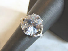 Load image into Gallery viewer, Womens Vintage Estate Sterling Silver CZ Ring 7.2g E5742
