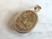 Load image into Gallery viewer, Womens Vintage Estate Sterling Silver Jasper Pendant 16.4g E5762