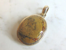 Load image into Gallery viewer, Womens Vintage Estate Sterling Silver Jasper Pendant 12.8g E5763
