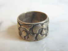 Load image into Gallery viewer, Womens Vintage Estate Sterling Silver Modernist Ring 8.1g E5771