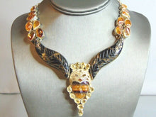 Load image into Gallery viewer, Womens Vintage Estate Sterling Silver Multi Stone Necklace 96.3g E5807