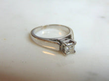 Load image into Gallery viewer, Womens Vintage Estate 14k White Gold Diamond Engagement Ring 4.9g  #E721