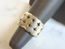 Load image into Gallery viewer, Womens Vintage Estate Sterling Silver Modernist Ring 9.5g E5528