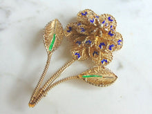 Load image into Gallery viewer, Womens Vintage Estate Sterling Silver Flower Brooch 12.1g E5879