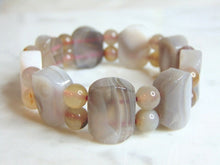 Load image into Gallery viewer, Womens Vintage Estate Agate Bracelet 63.3g E5931