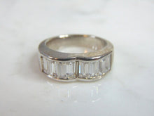 Load image into Gallery viewer, Womens Vintage Estate Sterling Silver CZ Ring 6.3g E5985