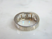 Load image into Gallery viewer, Womens Vintage Estate Sterling Silver CZ Ring 6.3g E5985