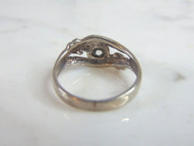 Load image into Gallery viewer, Womens Vintage Estate Sterling Silver CZ Ring 3.3g E5987