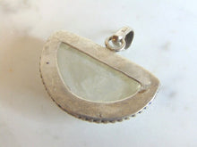 Load image into Gallery viewer, Womens Vintage Estate Sterling Silver Quartz Pendant 14g E5687