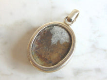 Load image into Gallery viewer, Womens Vintage Estate Sterling Silver Jasper Pendant 12.8g E5763