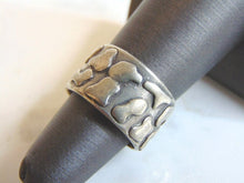 Load image into Gallery viewer, Womens Vintage Estate Sterling Silver Modernist Ring 8.1g E5771
