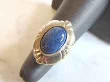 Load image into Gallery viewer, Womens Vintage Estate Sterling Silver Lapis Lazuli Ring 9g E5775