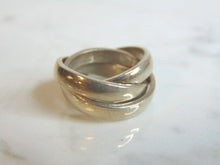 Load image into Gallery viewer, Womens Vintage Estate Sterling Silver Trinity Ring 9.5g E5799
