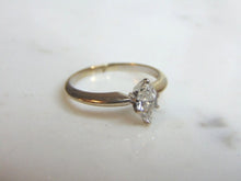 Load image into Gallery viewer, Womens Vintage Estate 14k White Gold Diamond Engagement Ring 2.6g  #E735