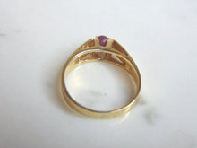 Load image into Gallery viewer, Womens Vintage Estate 14k Gold Ring w/ Pink Stone, 4.4g E848