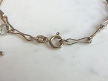 Load image into Gallery viewer, Womens Vintage Estate Sterling Silver Charm Bracelet 11.6g E5898