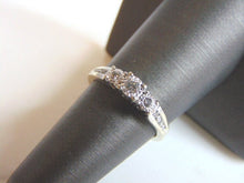 Load image into Gallery viewer, Womens Vintage Estate 10K White Gold Diamond Ring 2.7g E863