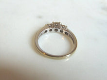 Load image into Gallery viewer, Womens Vintage Estate 10K White Gold Diamond Ring 2.7g E863