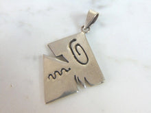 Load image into Gallery viewer, Women&#39;s Vintage Estate Sterling Silver Modernist Pendant 5.7g E5937