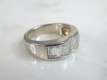 Load image into Gallery viewer, Womens Vintage Estate Sterling Silver CZ Ring 6.3g E5985
