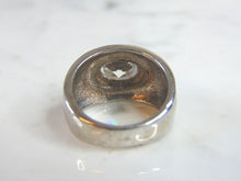 Load image into Gallery viewer, Womens Vintage Estate Sterling Silver CZ Ring 8.5g E5986