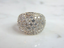 Load image into Gallery viewer, Womens Vintage Estate Sterling Silver CZ Ring 10g E5988