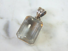 Load image into Gallery viewer, Womens Vintage Estate Sterling Silver CZ Pendant 13.1g E2686