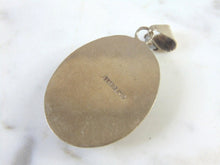 Load image into Gallery viewer, Womens Vintage Estate Sterling Silver Quartz Pendant 11.8g E2681