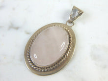 Load image into Gallery viewer, Womens Vintage Estate Sterling Silver Quartz Pendant 11.8g E2681