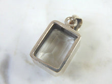 Load image into Gallery viewer, Womens Vintage Estate Sterling Silver CZ Pendant 13.1g E2686