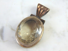 Load image into Gallery viewer, Womens Vintage Estate Sterling Silver CZ Pendant 29.2g E2708