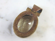 Load image into Gallery viewer, Womens Vintage Estate Sterling Silver CZ Pendant 29.2g E2708