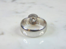 Load image into Gallery viewer, Womens Vintage Estate Sterling Silver CZ Ring 5.2g E2169