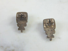 Load image into Gallery viewer, Womens Vintage Estate Sterling Silver Opal Earrings 4.8g E2687