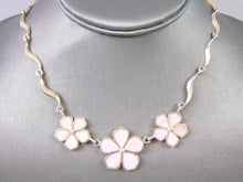 Load image into Gallery viewer, Womens Vintage Estate Sterling Silver Flower Necklace 27.2g E2703