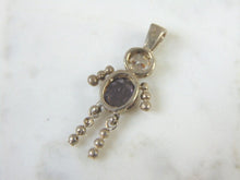 Load image into Gallery viewer, Womens Vintage Estate Sterling Silver Kid Pendant 2g E2760