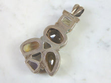 Load image into Gallery viewer, Womens Vintage Estate Sterling Silver Multi Stone Pendant 34.7g E2765