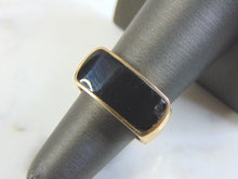 Load image into Gallery viewer, Womens Vintage Estate 14k Yellow Gold &amp; Onyx Ring 12.4g E1001
