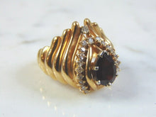 Load image into Gallery viewer, Womens Vintage Estate 14k Yellow Gold Diamond &amp; Ruby Ring 10.5g E1025