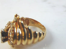 Load image into Gallery viewer, Womens Vintage Estate 14k Yellow Gold Diamond &amp; Ruby Ring 10.5g E1025