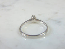 Load image into Gallery viewer, Womens Vintage Estate Sterling Silver CZ Ring 1.3g E2183