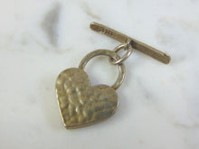 Load image into Gallery viewer, Vintage Estate Sterling Silver Heart Lapel T-Bar 3.4g E1443