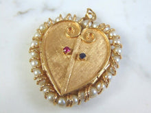 Load image into Gallery viewer, Womens Vintage Estate 14k Yellow Gold Heart Locket 26.5g E3001