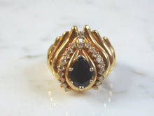 Load image into Gallery viewer, Womens Vintage Estate 14k Yellow Gold Diamond &amp; Ruby Ring 10.5g E1025