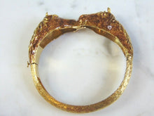 Load image into Gallery viewer, Womens Vintage Estate 18K Gold &amp; Enamel Horses Bracelet 48.9g E3101