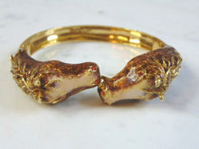 Load image into Gallery viewer, Womens Vintage Estate 18K Gold &amp; Enamel Horses Bracelet 48.9g E3101