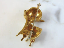 Load image into Gallery viewer, Womens Vintage Estate 18K Gold Deer Brooch 11.8g E3082