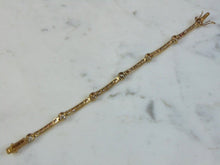 Load image into Gallery viewer, Womens Vintage Estate Sterling Silver CZ Bracelet 11.1g E2821